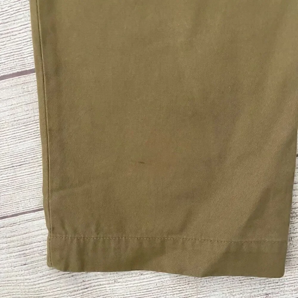 Banana republic men L/34 waist 100% cotton Aiden slim chino tan